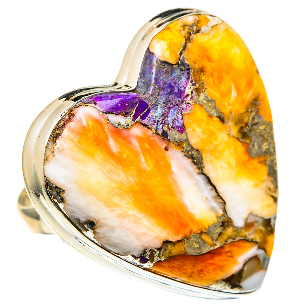 Spiny Oyster Turquoise Rings handcrafted by Anasilvercos - RING97579