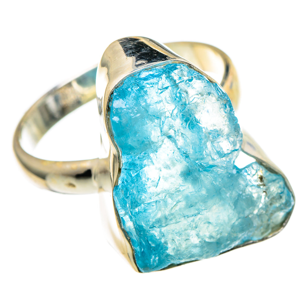 Aquamarine Rings handcrafted by Anasilvercos - RING97587 - Photo 2