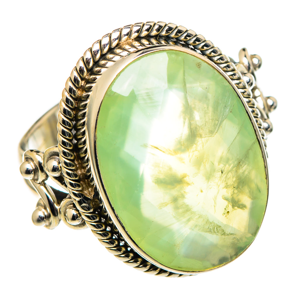 Prehnite Rings handcrafted by Anasilvercos - RING97593