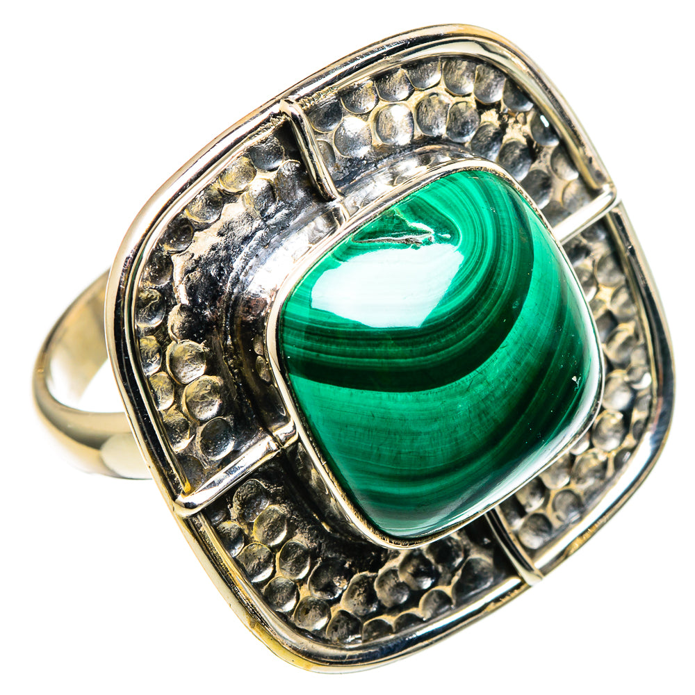 Malachite Rings handcrafted by Anasilvercos - RING97595 - Photo 2