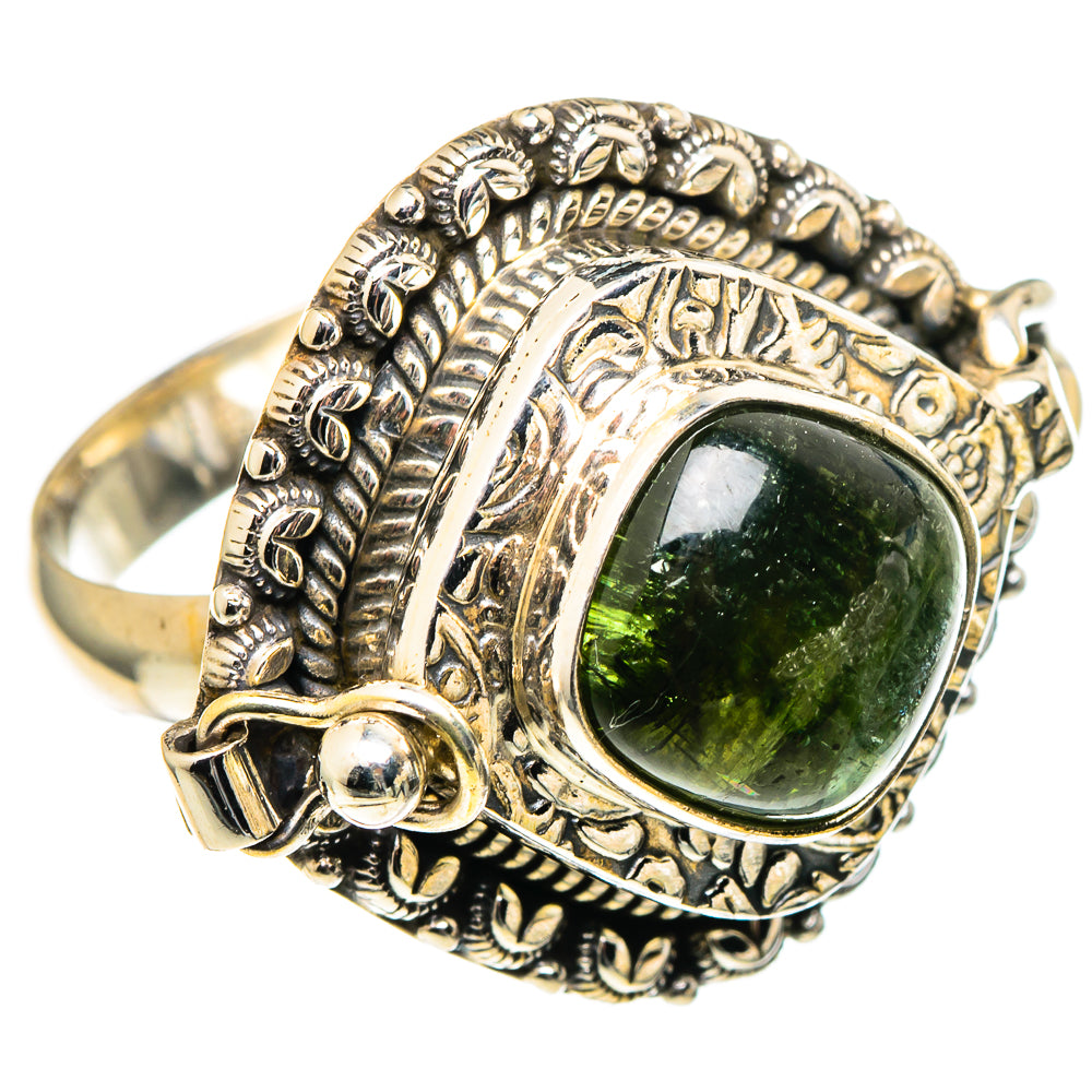 Green Tourmaline Rings handcrafted by Anasilvercos - RING97596