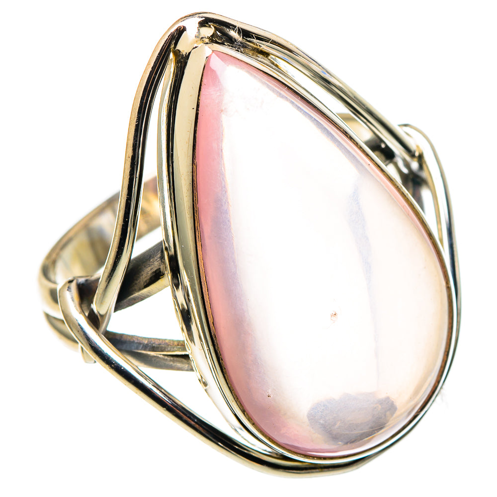 Rose Quartz Rings handcrafted by Anasilvercos - RING97604