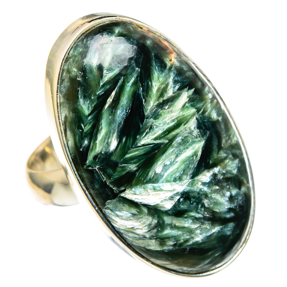 Seraphinite Rings handcrafted by Anasilvercos - RING97625