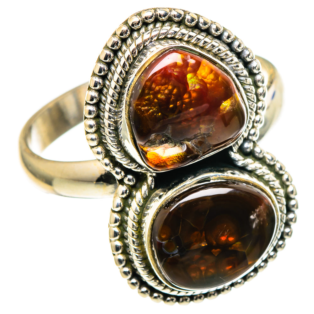 Mexican Fire Agate Rings handcrafted by Anasilvercos - RING97629