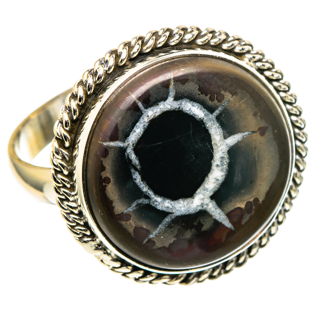 Septarian Geode Rings handcrafted by Anasilvercos - RING97630 - Photo 2
