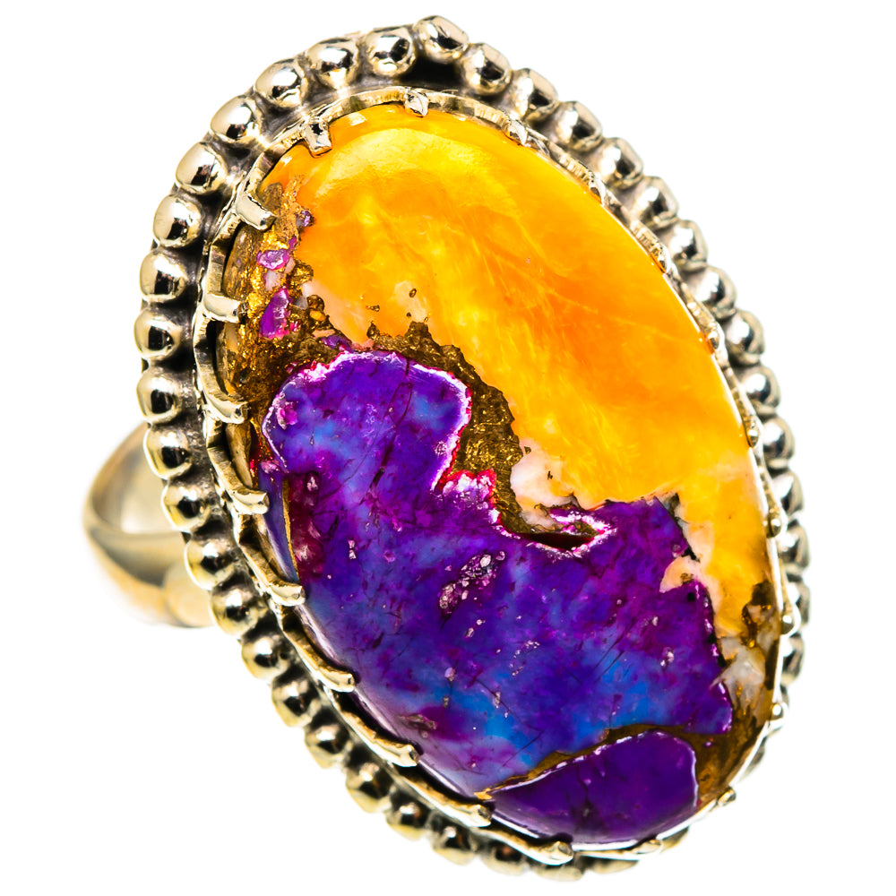 Spiny Oyster Turquoise Rings handcrafted by Anasilvercos - RING97643