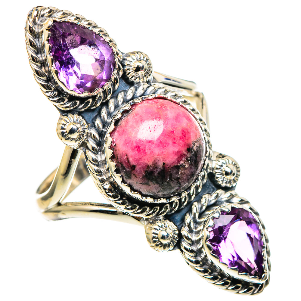 Rhodonite Rings handcrafted by Anasilvercos - RING97644