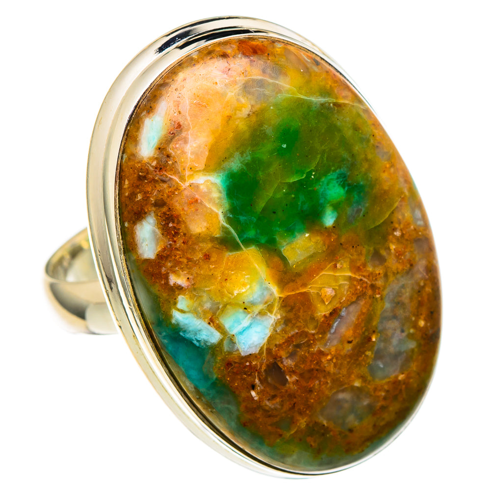 Peruvian Opal Rings handcrafted by Anasilvercos - RING97647