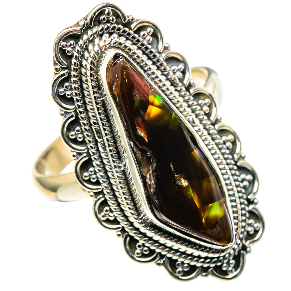 Mexican Fire Agate Rings handcrafted by Anasilvercos - RING97658