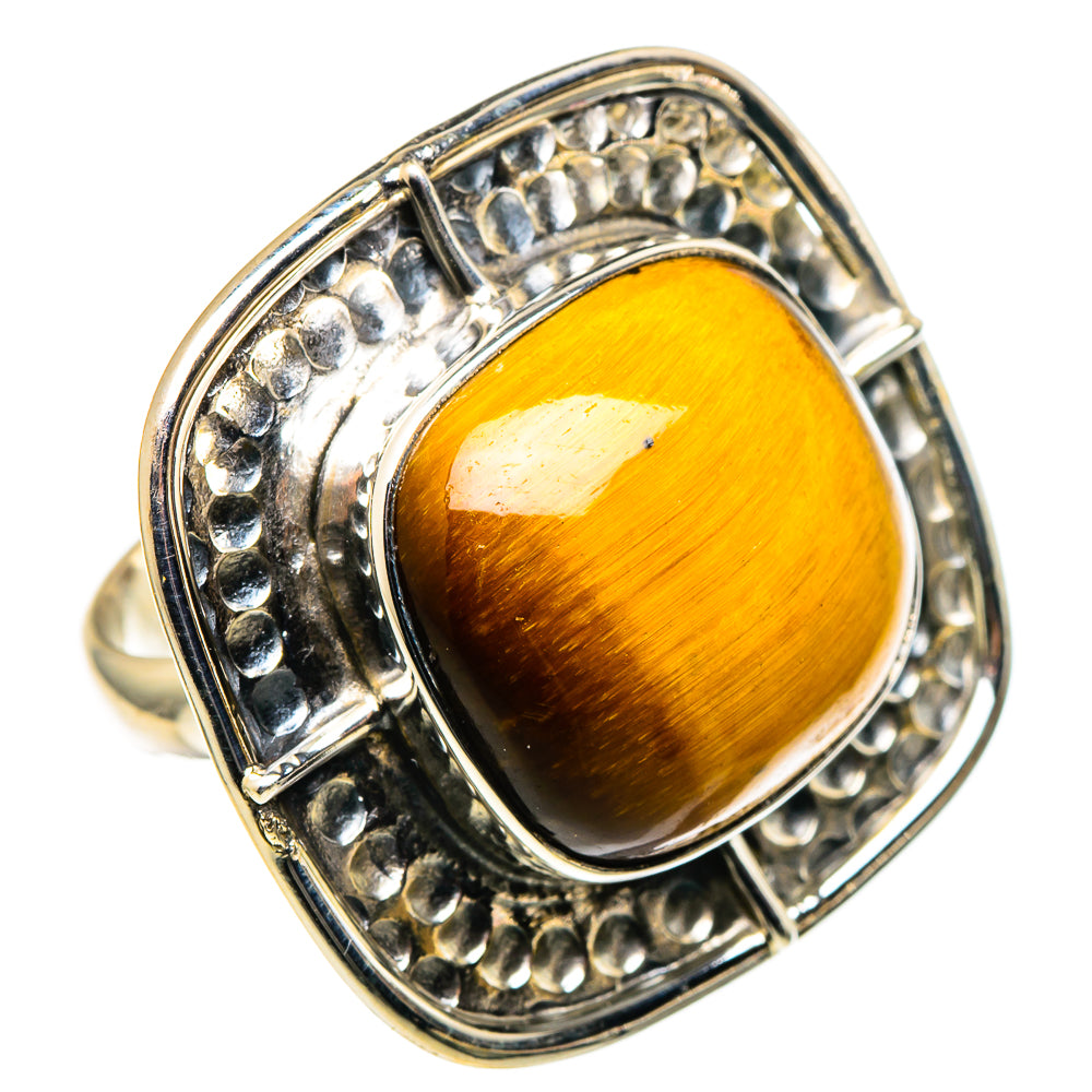 Tiger Eye Rings handcrafted by Anasilvercos - RING97660 - Photo 2