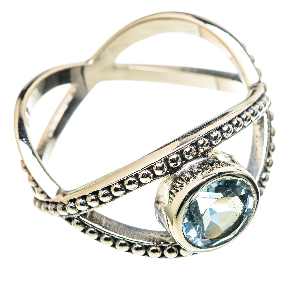 Blue Topaz Rings handcrafted by Anasilvercos - RING97675
