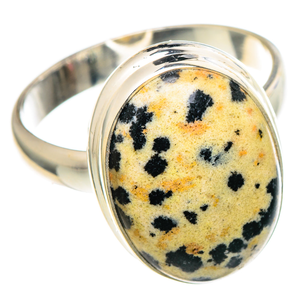 Dalmatian Jasper Rings handcrafted by Anasilvercos - RING97682