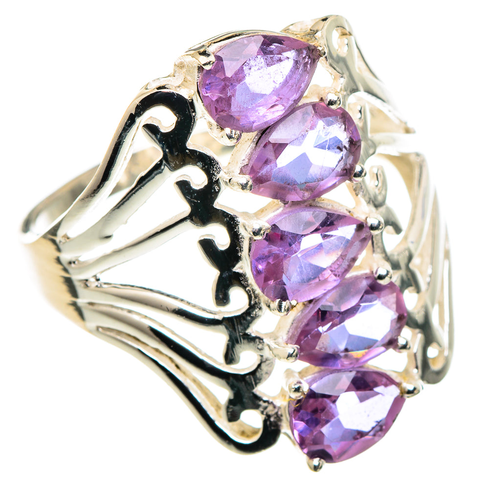 Color Change Alexandrite (lab.) Rings handcrafted by Anasilvercos - RING97692