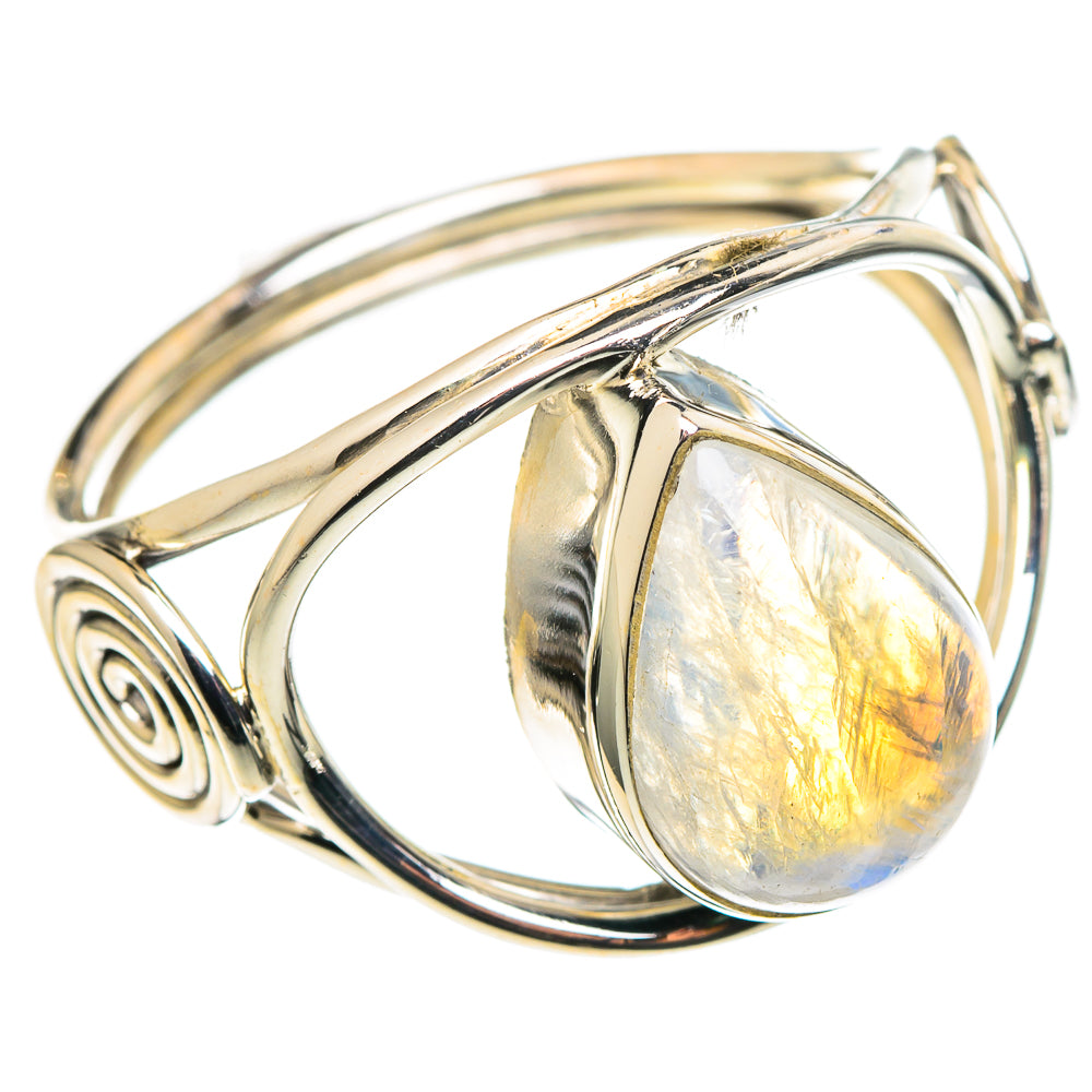 Rainbow Moonstone Rings handcrafted by Anasilvercos - RING97698