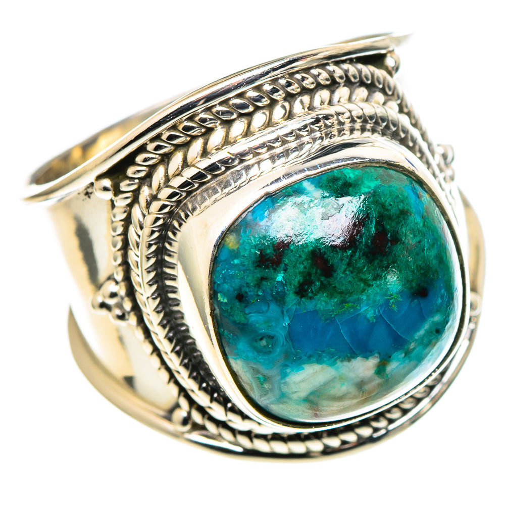 Chrysocolla Rings handcrafted by Anasilvercos - RING97701
