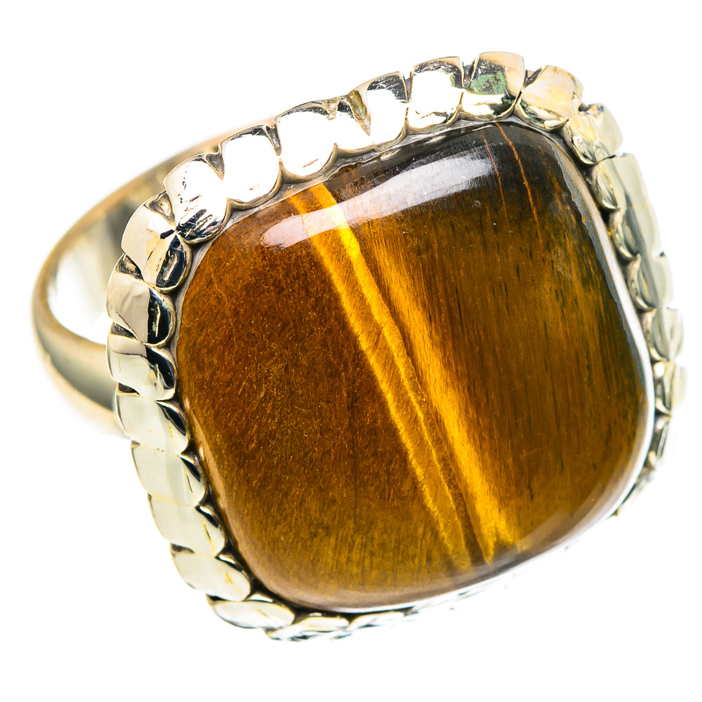 Tiger Eye Rings handcrafted by Anasilvercos - RING97721