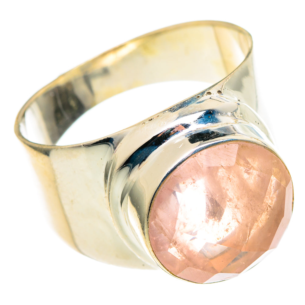 Rose Quartz Rings handcrafted by Anasilvercos - RING97728