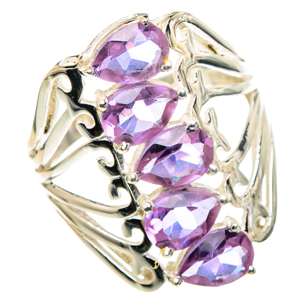 Color Change Alexandrite (lab.) Rings handcrafted by Anasilvercos - RING97732