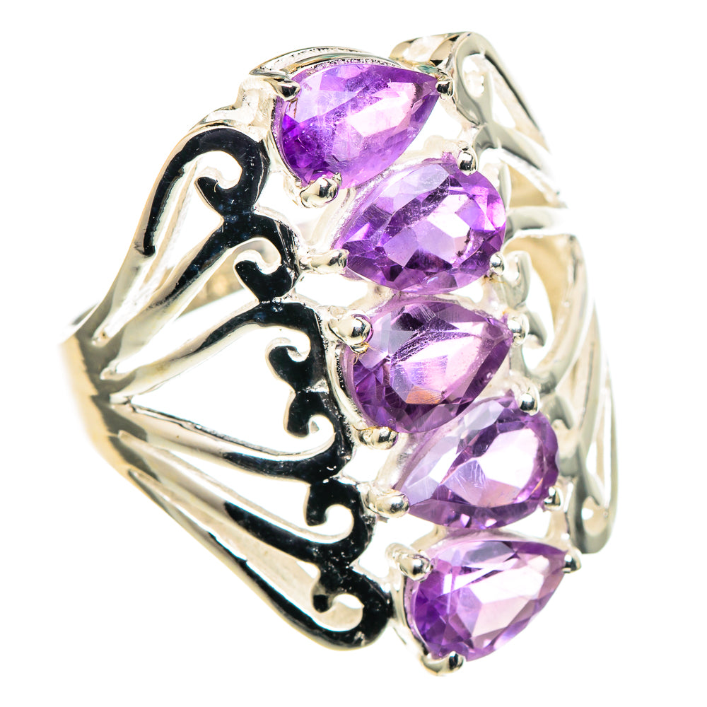 Amethyst Rings handcrafted by Anasilvercos - RING97735