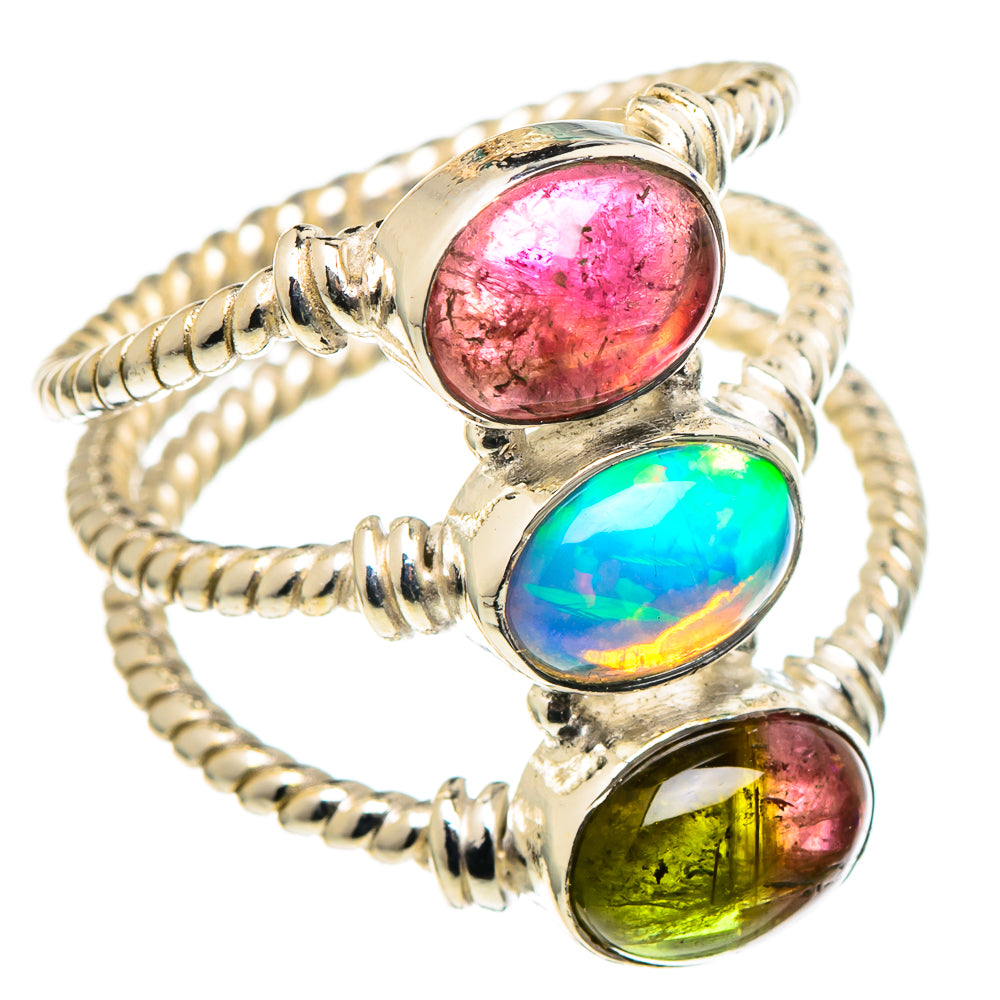 Ethiopian Opal Rings handcrafted by Anasilvercos - RING97743