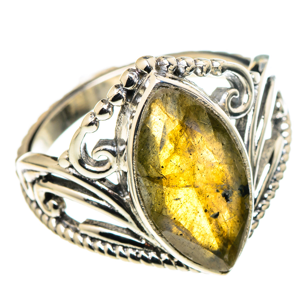 Labradorite Rings handcrafted by Anasilvercos - RING97756