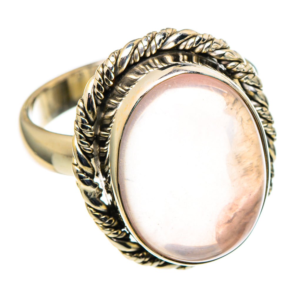 Rose Quartz Rings handcrafted by Anasilvercos - RING97766