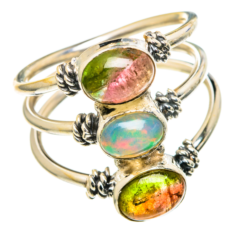 Ethiopian Opal Rings handcrafted by Anasilvercos - RING97780