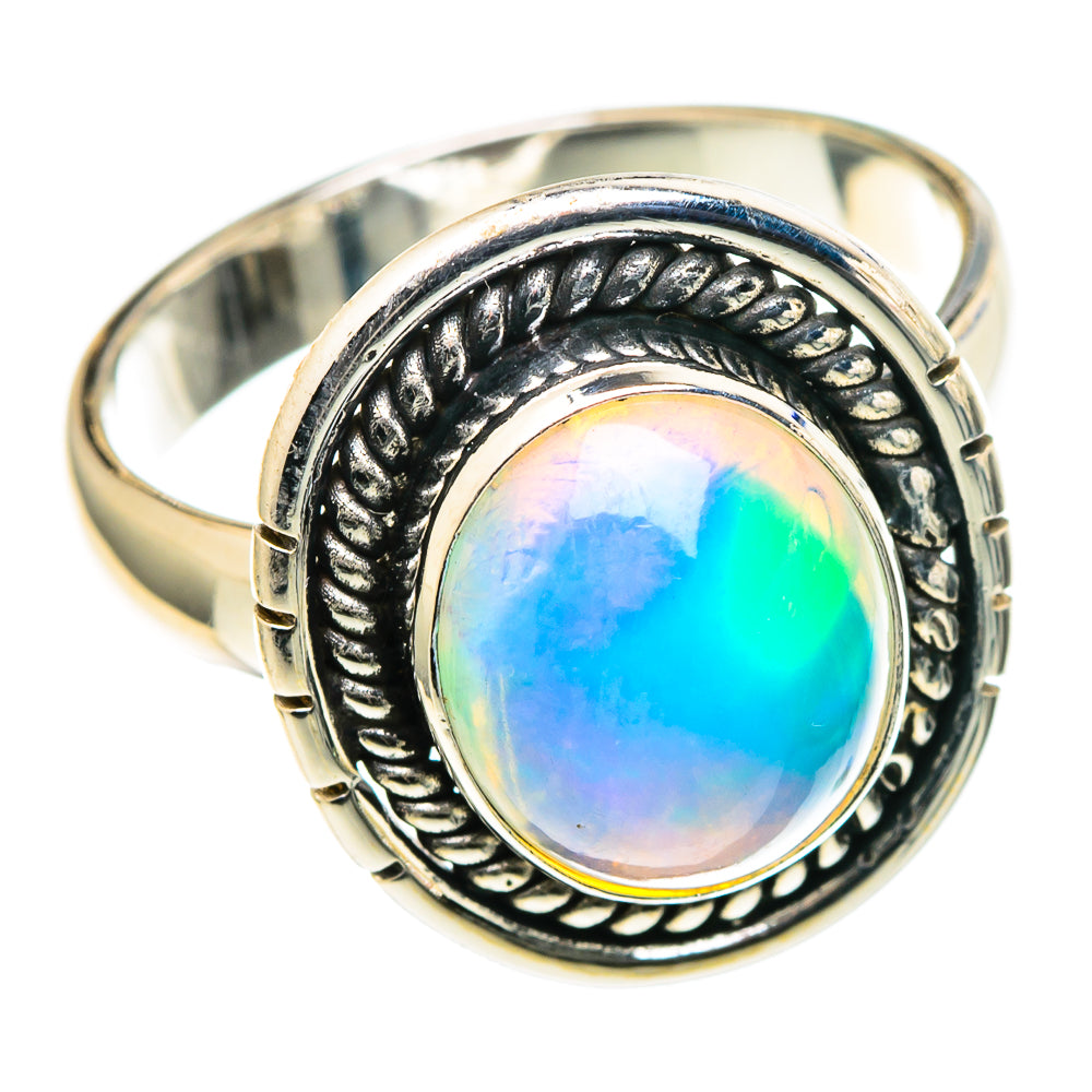 Ethiopian Opal Rings handcrafted by Anasilvercos - RING97781