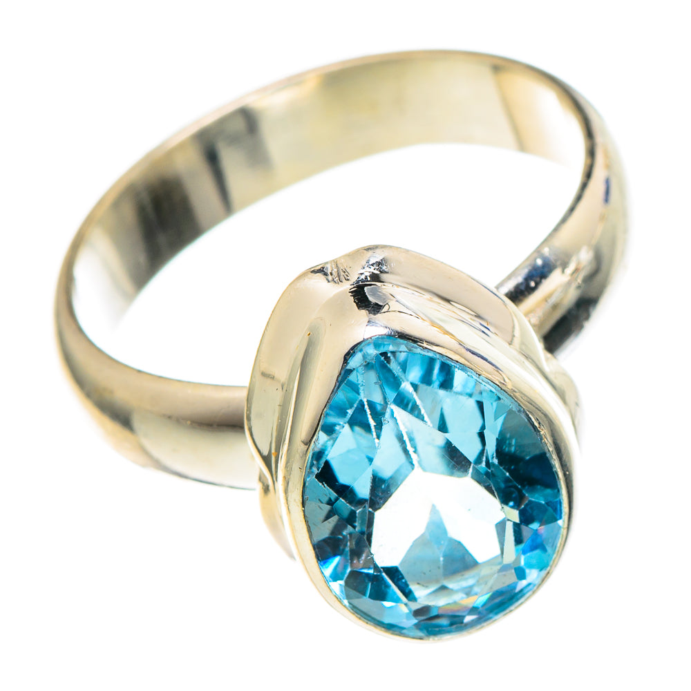 Blue Topaz Rings handcrafted by Anasilvercos - RING97794