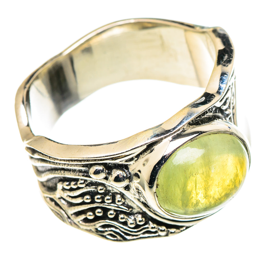 Prehnite Rings handcrafted by Anasilvercos - RING97798