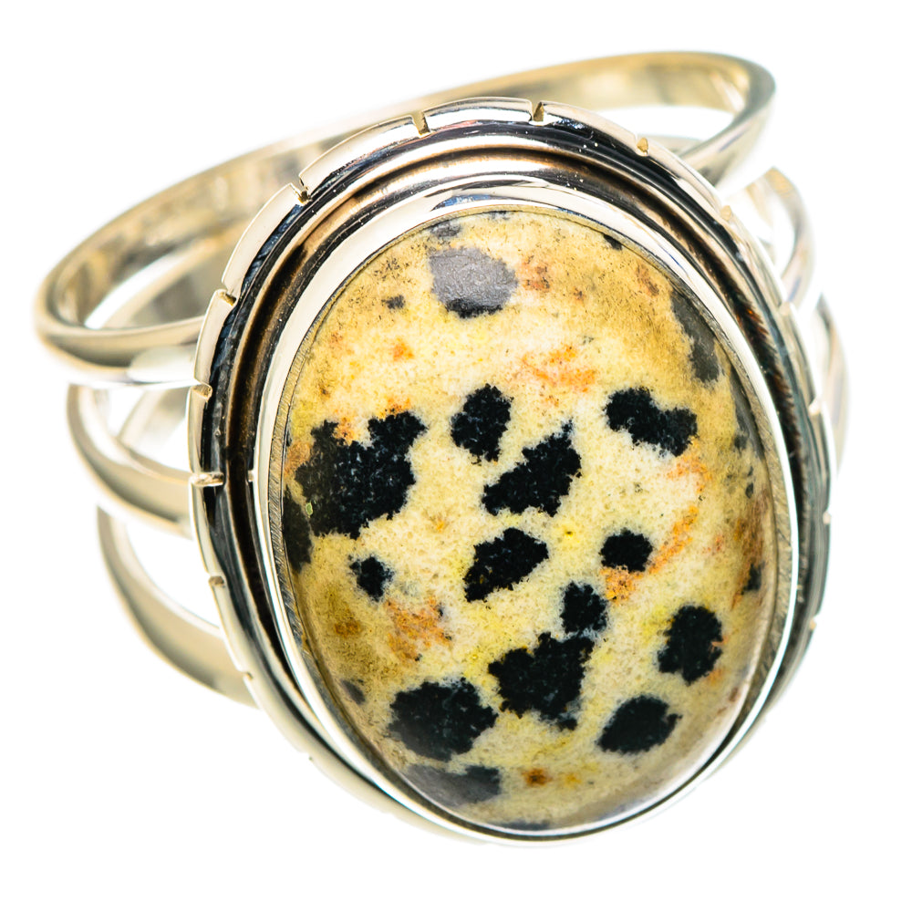 Dalmatian Jasper Rings handcrafted by Anasilvercos - RING97800 - Photo 2