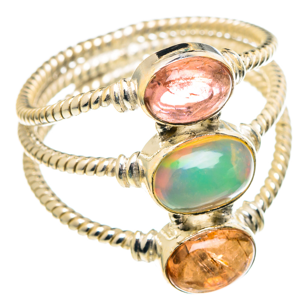 Ethiopian Opal Rings handcrafted by Anasilvercos - RING97816