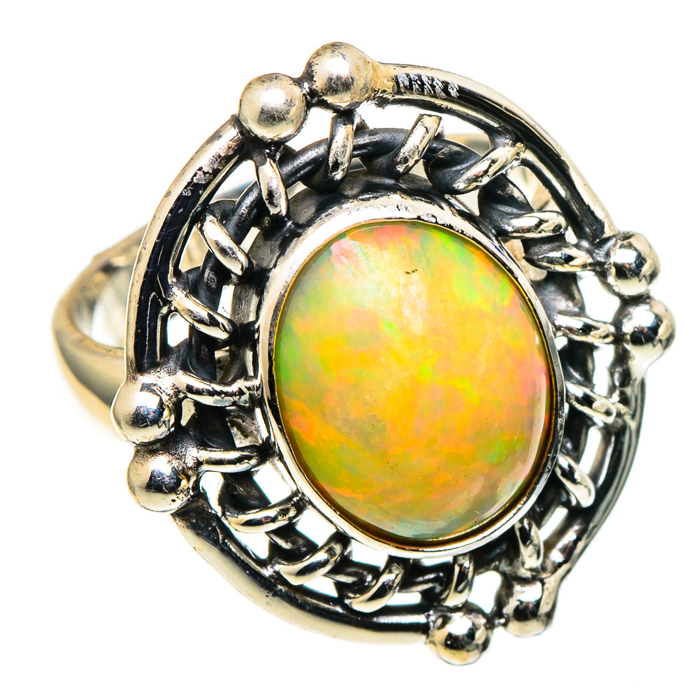 Ethiopian Opal Rings handcrafted by Anasilvercos - RING97819