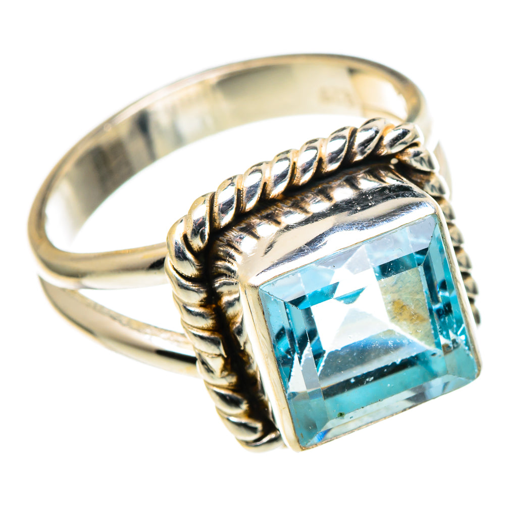 Blue Topaz Rings handcrafted by Anasilvercos - RING97824