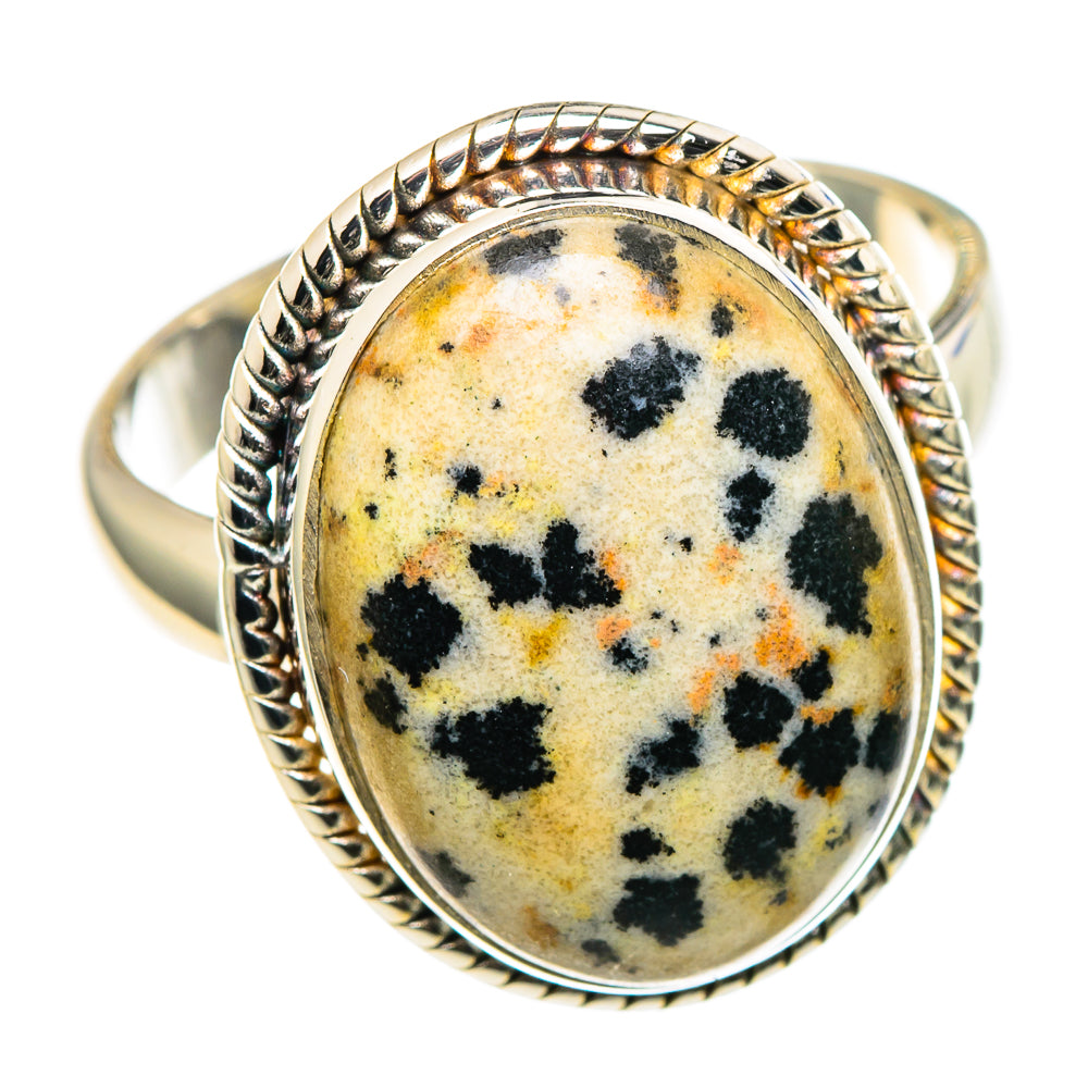 Dalmatian Jasper Rings handcrafted by Anasilvercos - RING97834 - Photo 2
