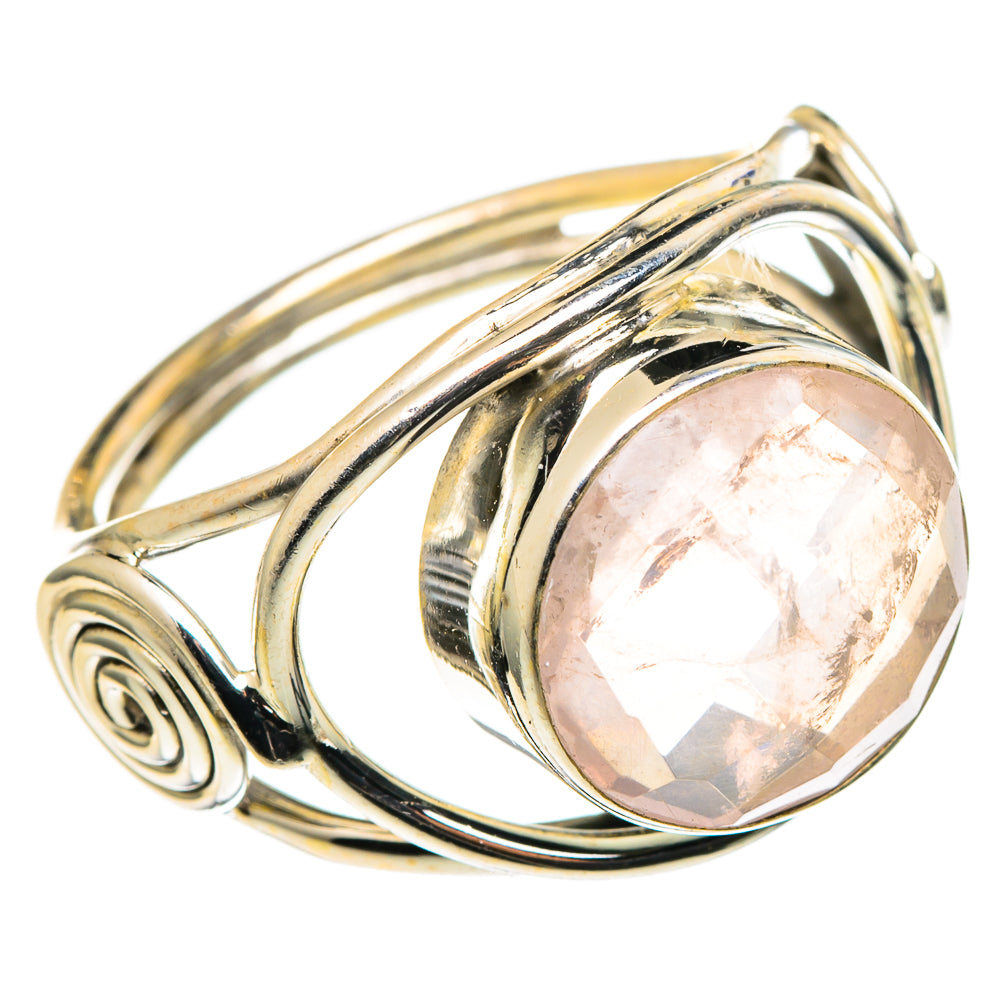 Rose Quartz Rings handcrafted by Anasilvercos - RING97841