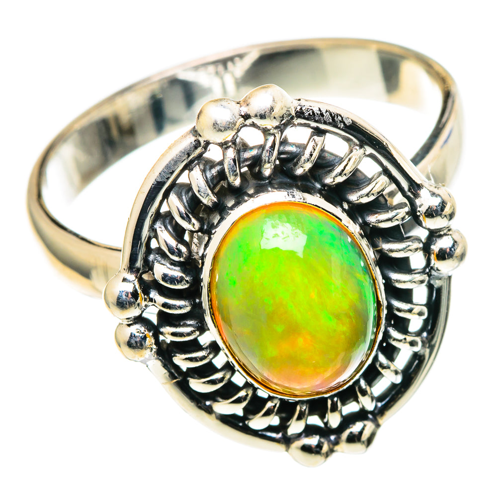 Ethiopian Opal Rings handcrafted by Anasilvercos - RING97854