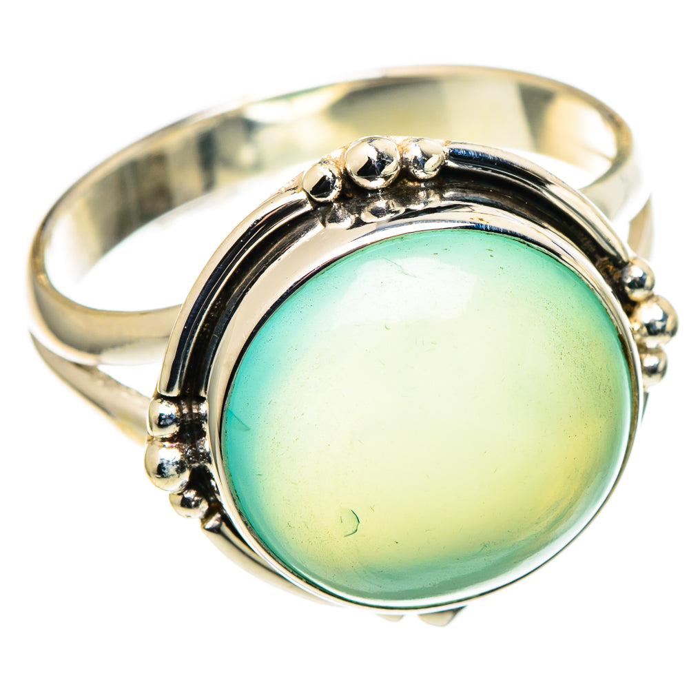 Aqua Chalcedony Rings handcrafted by Anasilvercos - RING97862