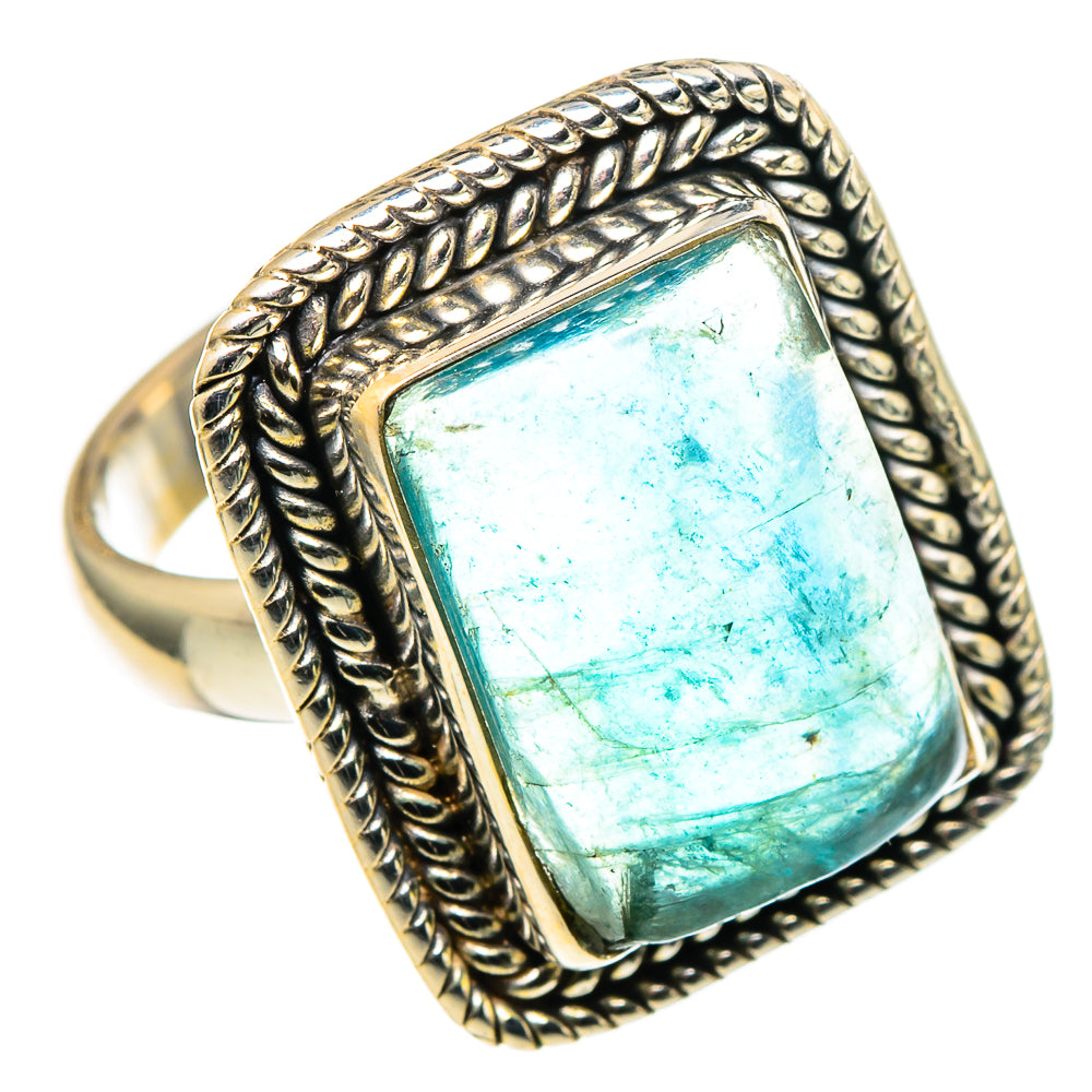 Blue Fluorite Rings handcrafted by Anasilvercos - RING97864