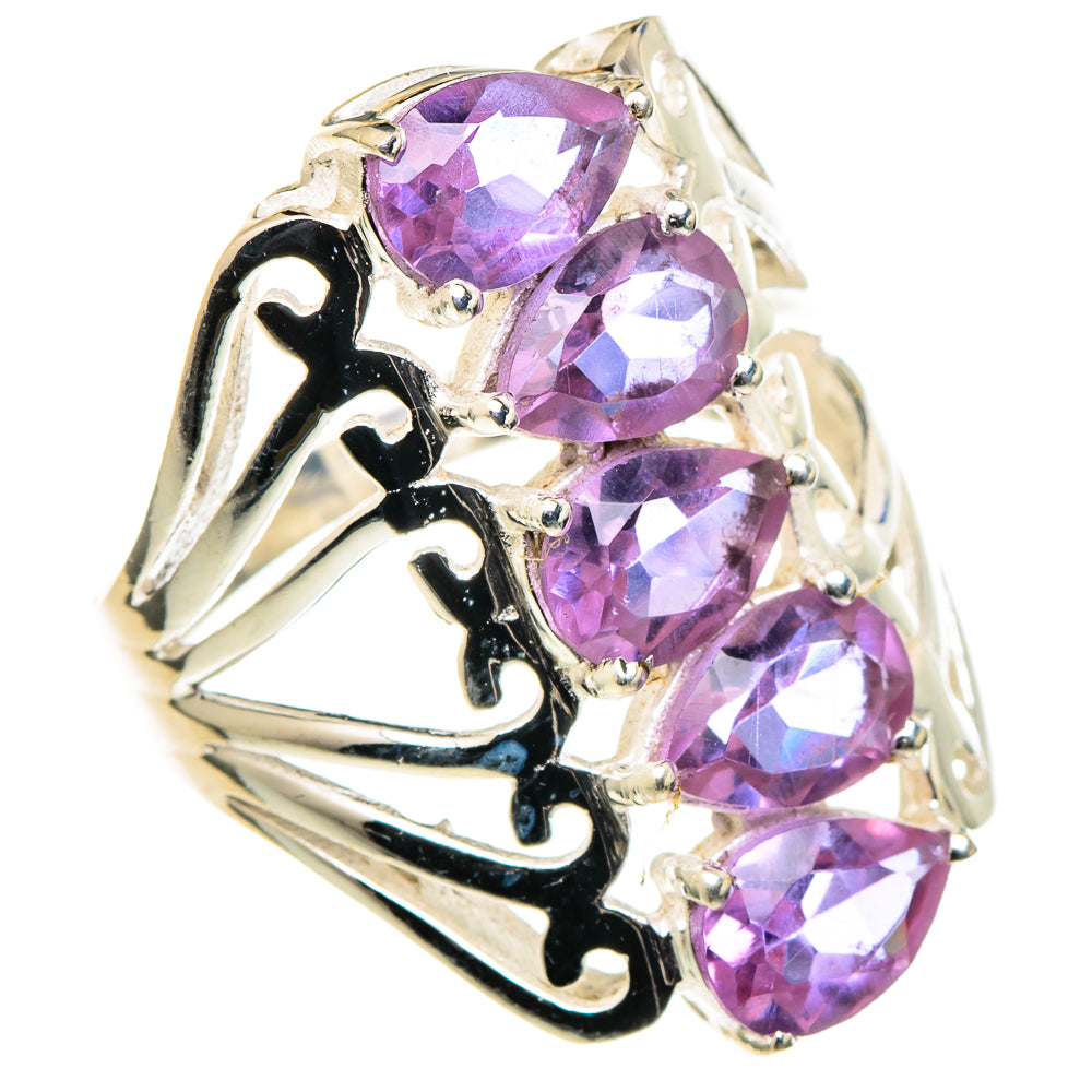 Color Change Alexandrite (lab.) Rings handcrafted by Anasilvercos - RING97874