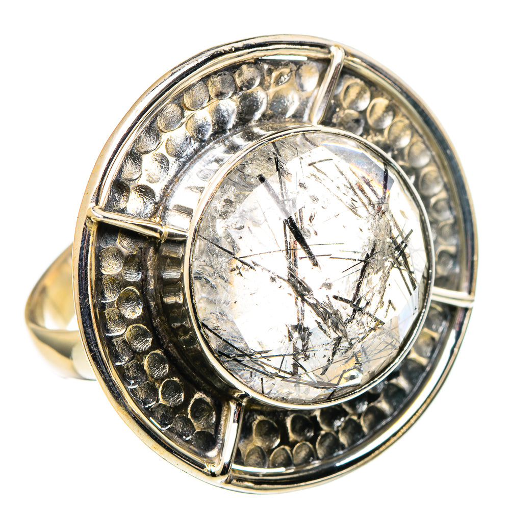 Tourmalinated Quartz Rings handcrafted by Anasilvercos - RING97882
