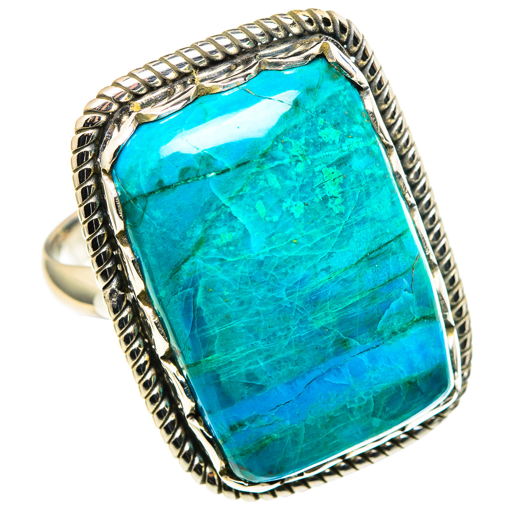 Chrysocolla Rings handcrafted by Anasilvercos - RING97893