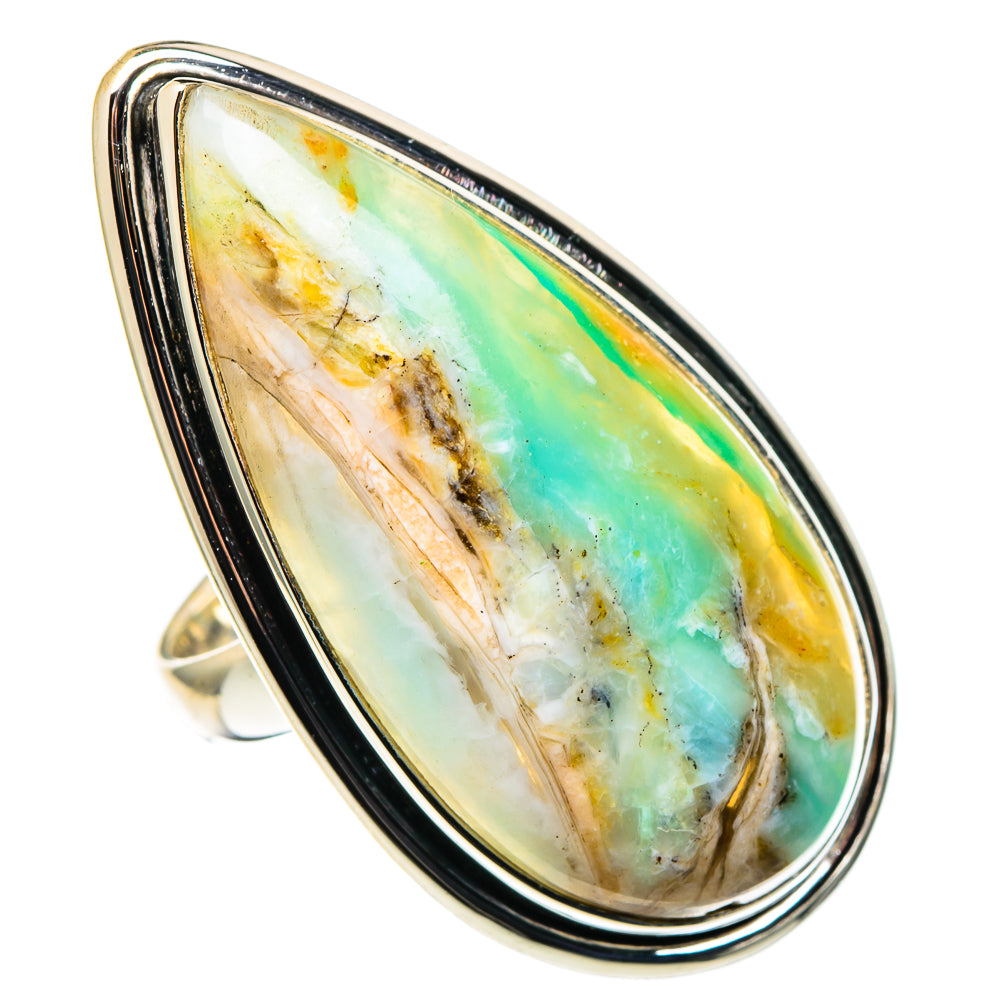 Peruvian Opal Rings handcrafted by Anasilvercos - RING97894