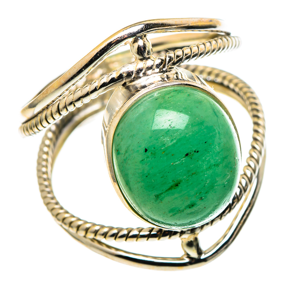 Green Aventurine Rings handcrafted by Anasilvercos - RING97899