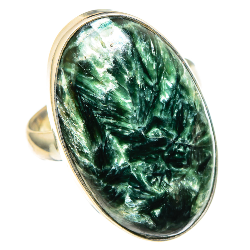 Seraphinite Rings handcrafted by Anasilvercos - RING97905