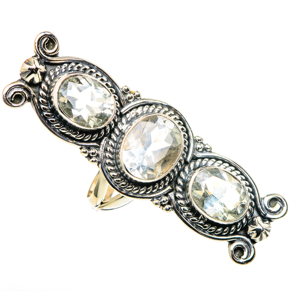 Green Amethyst Rings handcrafted by Anasilvercos - RING97907 - Photo 2