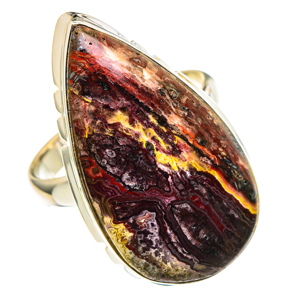 Crazy Lace Agate Rings handcrafted by Anasilvercos - RING97908 - Photo 2
