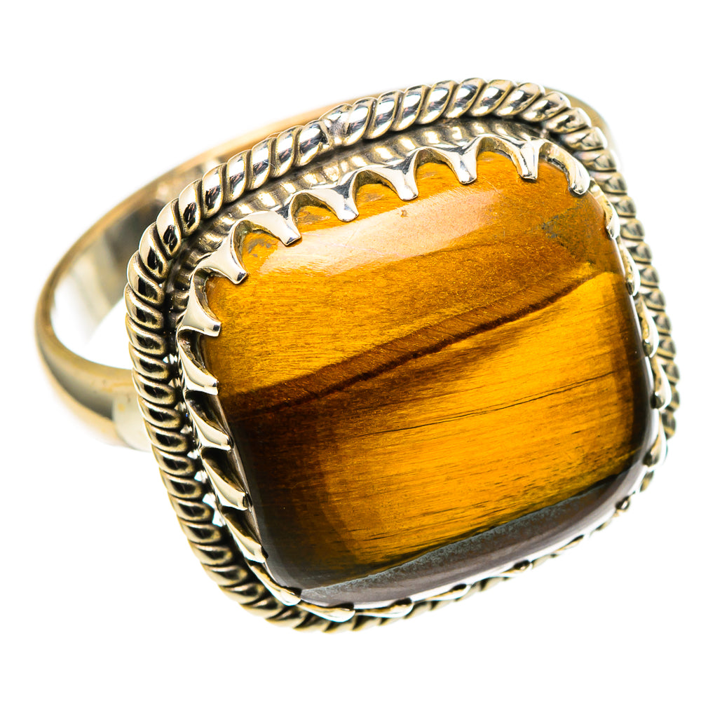 Tiger Eye Rings handcrafted by Anasilvercos - RING97909