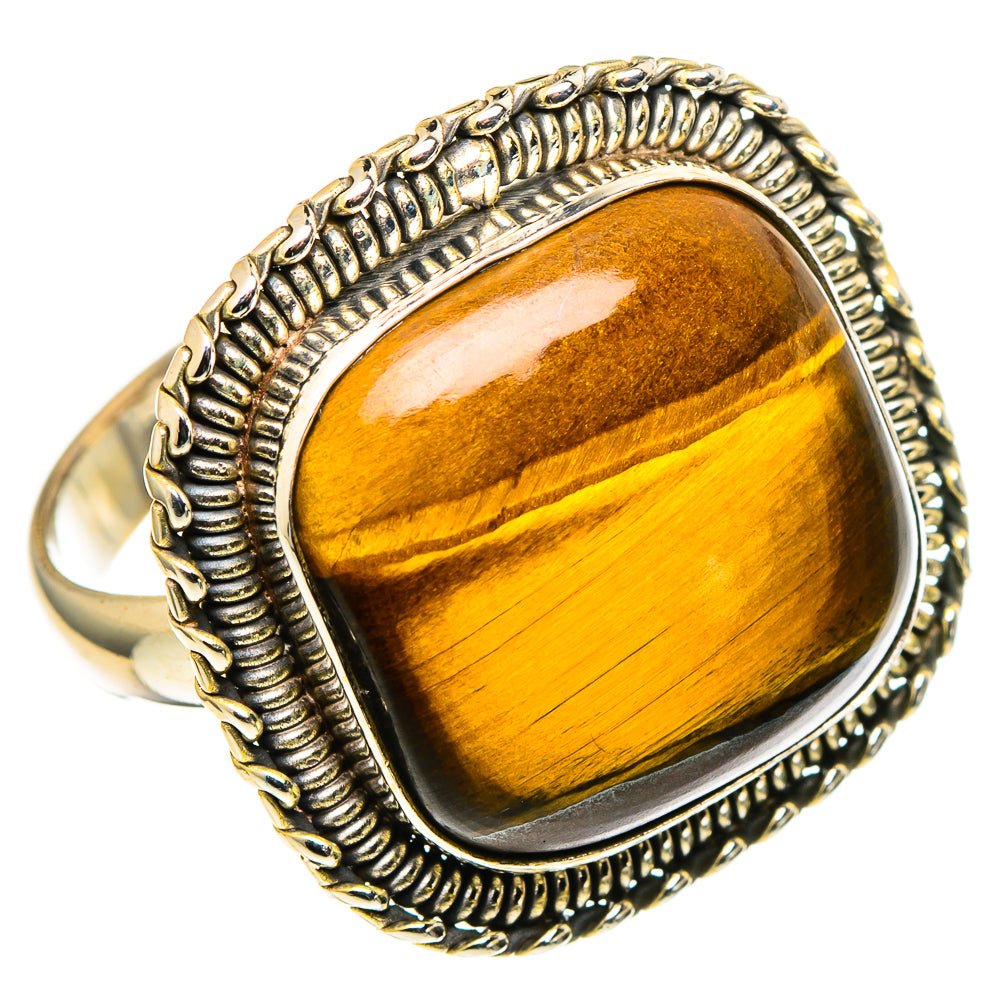 Tiger Eye Rings handcrafted by Anasilvercos - RING97934
