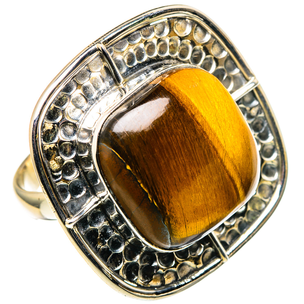 Tiger Eye Rings handcrafted by Anasilvercos - RING97936 - Photo 2